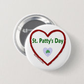 Badge Rond 5 Cm Love St. Patty's Day (Devant & derrière)