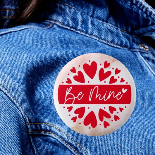 Badge Rond 5 Cm Love Struck : Bouton Heureuse Sainte-Valentin - So