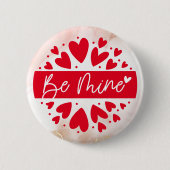 Badge Rond 5 Cm Love Struck : Bouton Heureuse Sainte-Valentin - So (Devant)
