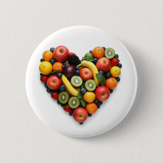 Badge Rond 5 Cm Love Vegan (Devant)