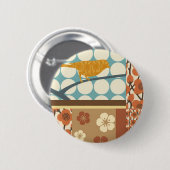 Badge Rond 5 Cm LoveBird2-1Bottom (Devant & derrière)