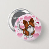 Badge Rond 5 Cm Lovely Puppy (Devant & derrière)