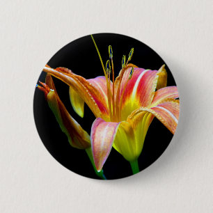 Badge Rond 5 Cm Lovely Tawny Daylily II Vêtements et cadeaux