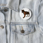 Badge Rond 5 Cm Löwe (En situation)
