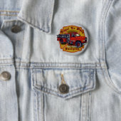 Badge Rond 5 Cm Loyal Pompier pin de camion (En situation)