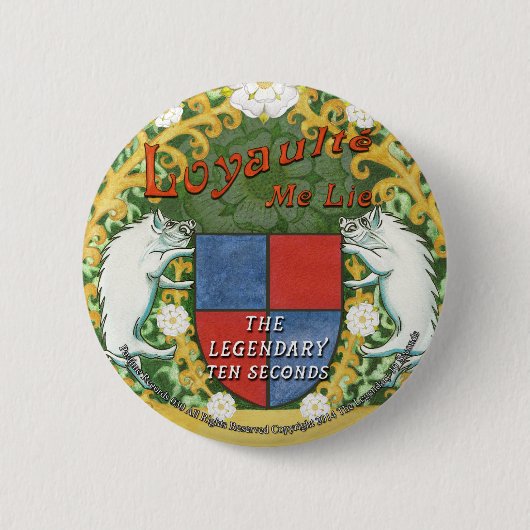 Badge Rond 5 Cm Loyaulté j'insigne de mensonge (Devant)