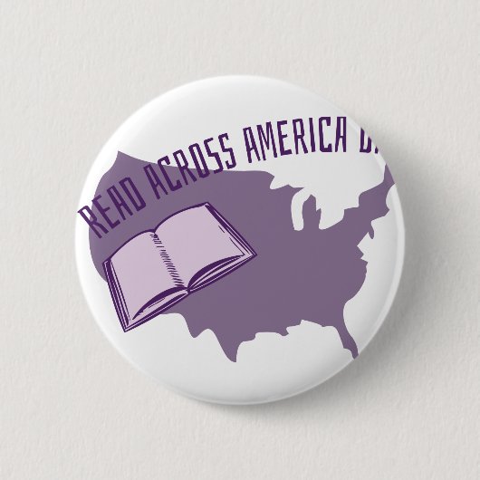 Badge Rond 5 Cm Lu à travers l'Amérique (Devant)