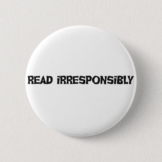 Badge Rond 5 Cm Lu irresponsable (Devant)