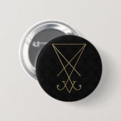 Badge Rond 5 Cm Lucifer Alchemy Sigil Gothic (Devant & derrière)