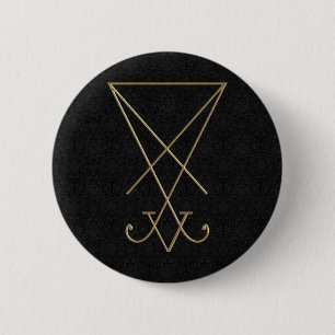 Badge Rond 5 Cm Lucifer Alchemy Sigil Gothic