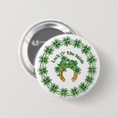 Badge Rond 5 Cm Luck O' The Irish (Devant & derrière)