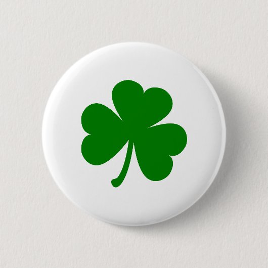 Badge Rond 5 Cm Lucky Green St Patrick's Day Shamrock (Devant)