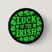 Badge Rond 5 Cm Lucky Irish Clovers (Devant)
