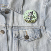Badge Rond 5 Cm Lucky Irish Leprechaun (En situation)