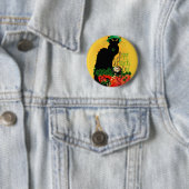 Badge Rond 5 Cm Lucky Le Conversation Noir Saint Patrick's Day (En situation)