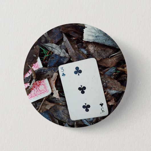 Badge Rond 5 Cm "Lucky Number 3" (Devant)