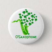 Badge Rond 5 Cm Lucky Saxophone (Devant)