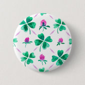 Badge Rond 5 Cm Lucky shamrock (Devant)