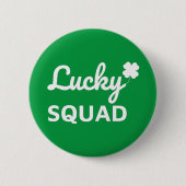 Badge Rond 5 Cm Lucky Squad St. Patrick's Day (Devant)