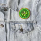 Badge Rond 5 Cm Lucky the Leprechaun (En situation)