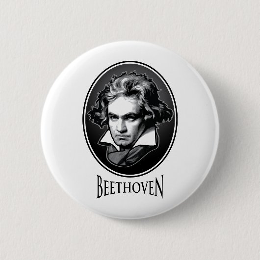 Badge Rond 5 Cm Ludwig van Beethoven (Devant)