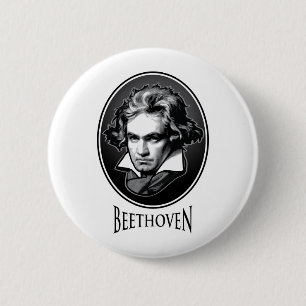 Badge Rond 5 Cm Ludwig van Beethoven
