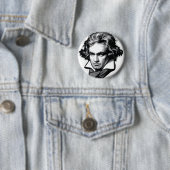 Badge Rond 5 Cm Ludwig van Beethoven (En situation)