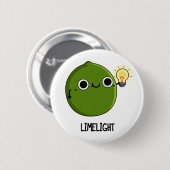 Badge Rond 5 Cm Lueur de citron vert Funny Fruit Lime Pun (Devant & derrière)