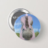 Badge Rond 5 Cm Lueur de licorne (Devant & derrière)