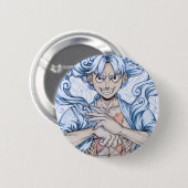 Badge Rond 5 Cm Luffy Gear 5 (Devant & derrière)
