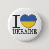 Badge Rond 5 Cm L'Ukraine (Devant)