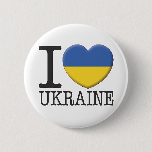 Badge Rond 5 Cm L'Ukraine (Devant)