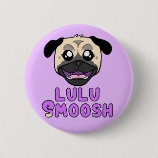 Badge Rond 5 Cm Lulu Smoosh Carlin de dessin