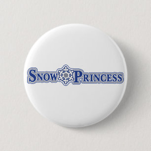 Badge Rond 5 Cm Lumière-Neige