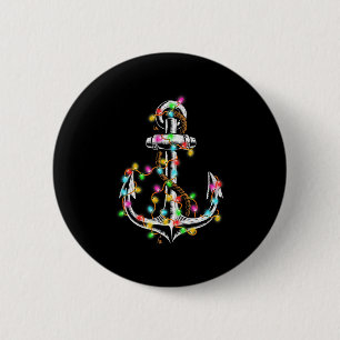 Badge Rond 5 Cm Lumières de Noël Bateau de croisière Bateau Gif