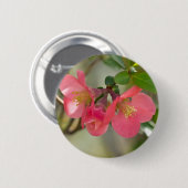 Badge Rond 5 Cm Luminosité de coing rose (Devant & derrière)