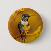 Badge Rond 5 Cm Luminosité dorée (Devant)