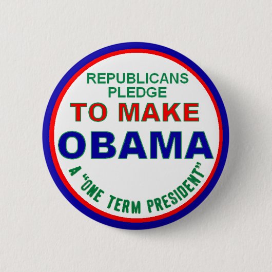 Badge Rond 5 Cm L'un Président Button de terme (Devant)