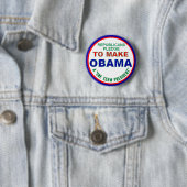 Badge Rond 5 Cm L'un Président Button de terme (En situation)