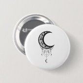 Badge Rond 5 Cm Lune (Devant & derrière)