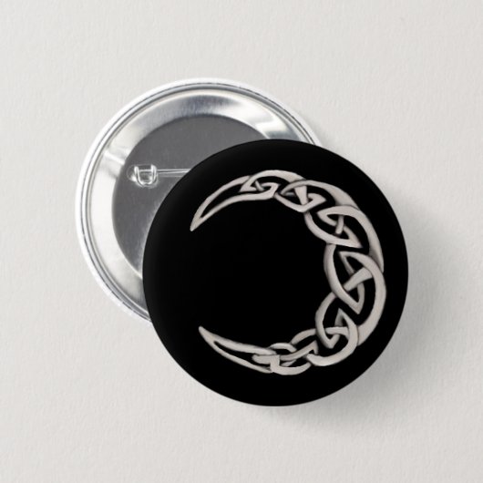 Badge Rond 5 Cm Lune celtique (Devant & derrière)