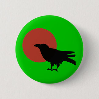 Badge Rond 5 Cm Lune de corneille