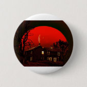 Badge Rond 5 Cm lune rouge (Devant)
