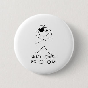 Badge Rond 5 Cm Lunettes de sécurité
