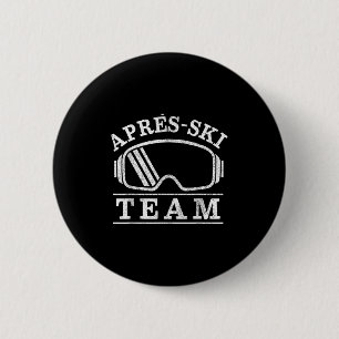 Badge Rond 5 Cm Lunettes de ski Après-Ski Équipe de ski Party Cade
