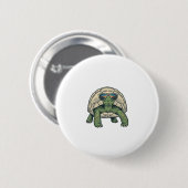 Badge Rond 5 Cm Lunettes de soleil cool Tortoise Design Vector Vin (Devant & derrière)