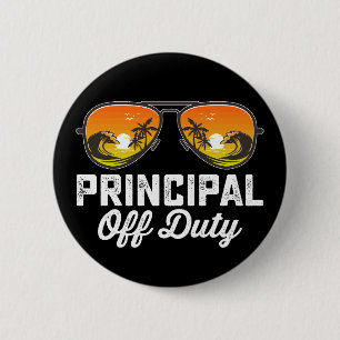 Badge Rond 5 Cm Lunettes de soleil du directeur hors service derni