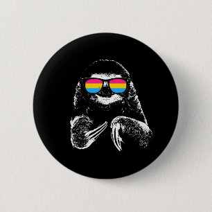 Badge Rond 5 Cm Lunettes de soleil Pansexual de drapeau de paresse
