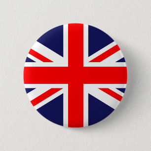 Badge Rond 5 Cm L'Union Jack classique