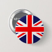 Badge Rond 5 Cm L'Union Jack classique (Devant & derrière)